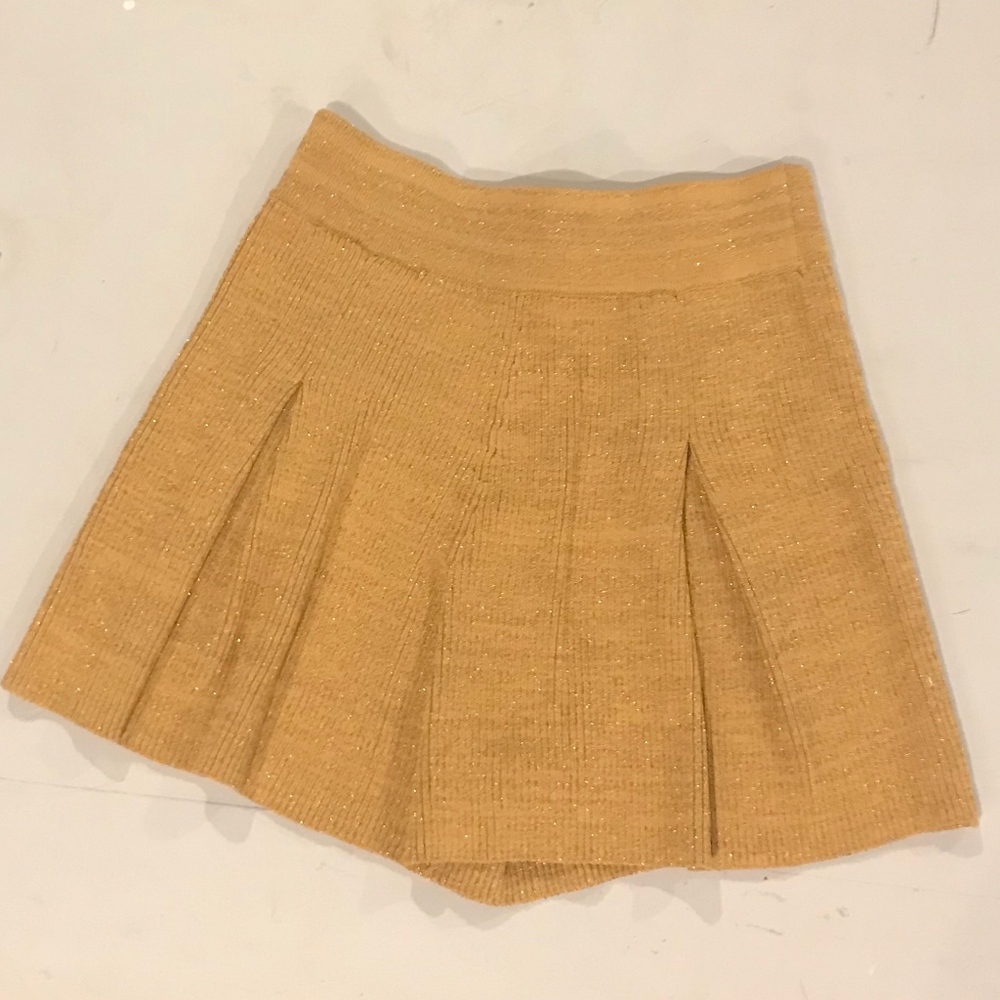 Gold Knit Shorts